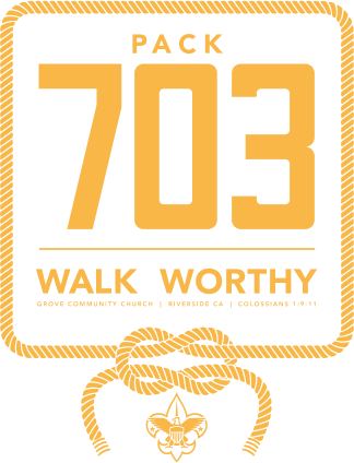 Pack 703 Primary Gold Logo