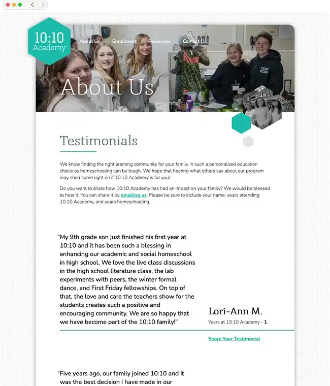 Website Screenshot 2