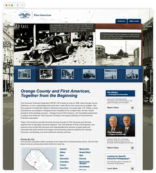 FirstAm.com - History OC
